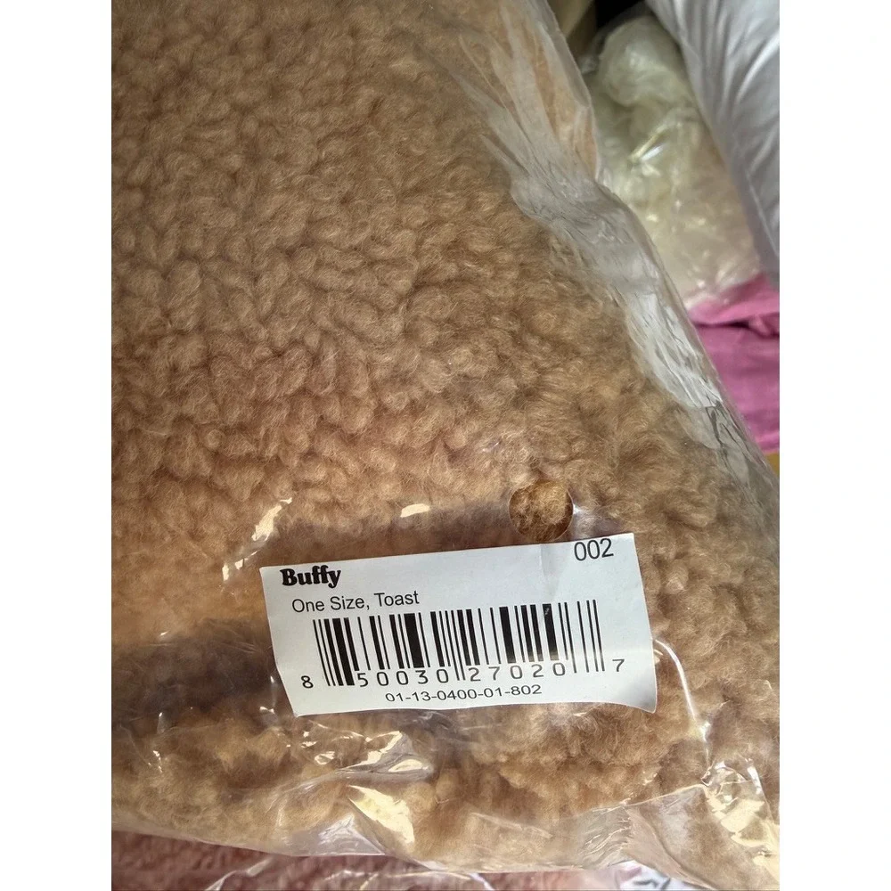 Buffy Wiggle Pillow Cover Toast Brown Sherpa Fleece Body Pillowcase New